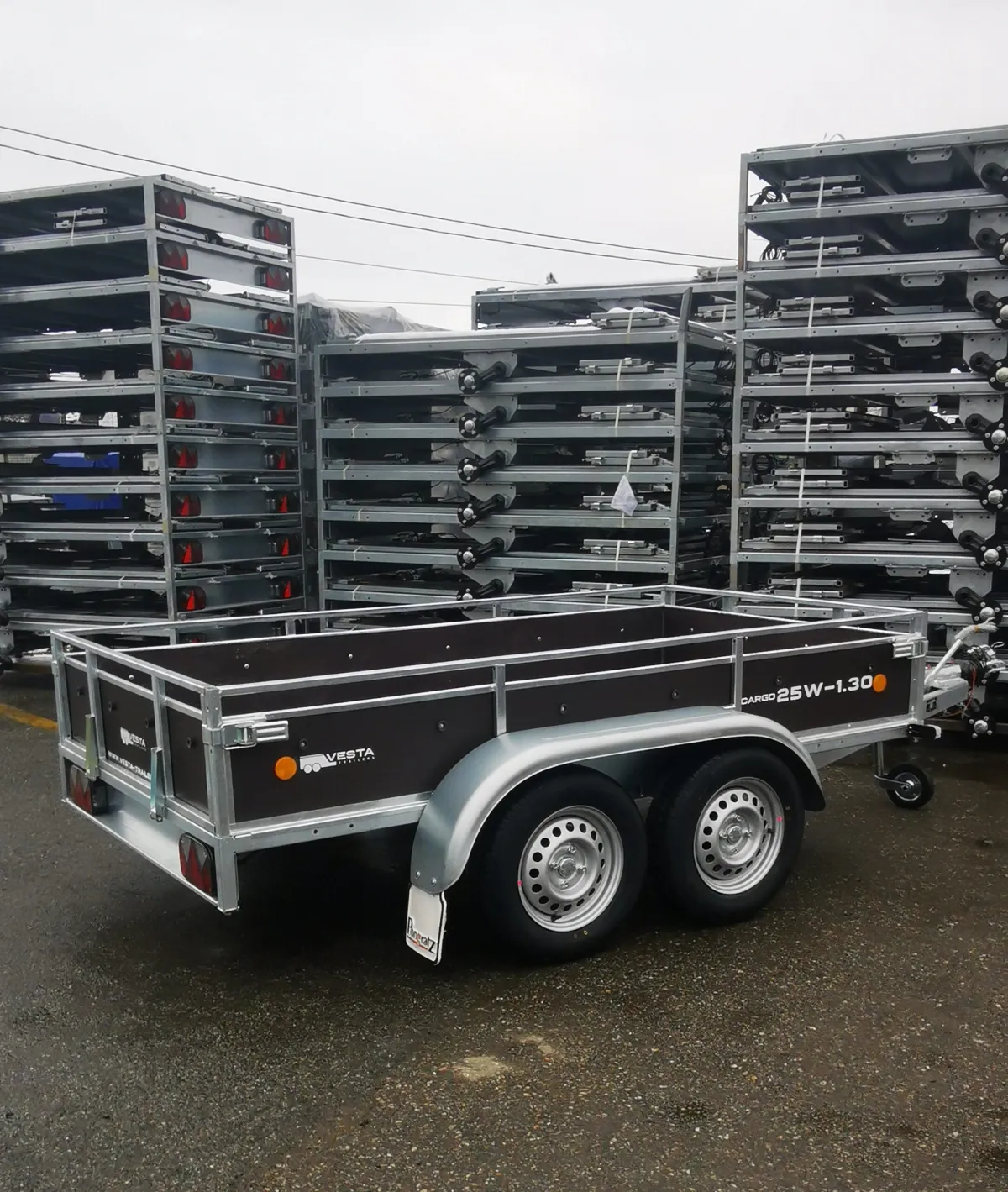 Remorcă VESTA CARGO, 1300 kg/ 1750 kg- 250*135*40 cm ! — VESTA (imagine 5)
