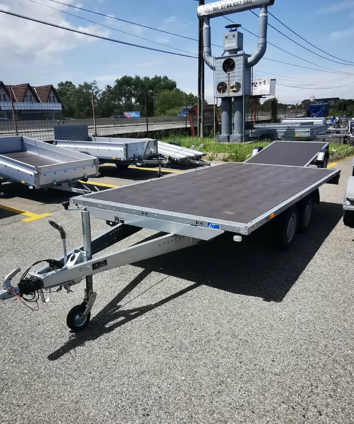 REMORCA SHP 2700 kg – STEMA , ptr transport Stupi si marfuri Grele!